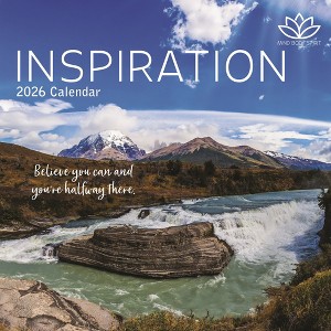 2026 Square Wall Calendar, Inspiration, 16-Month Mind, Body, Spirit Theme with 180 Reminder Stickers (12x12 In) - 1 of 4