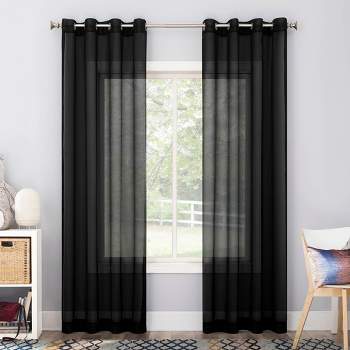 Calypso Sheer Voile Grommet Top Curtain Panel - No. 918