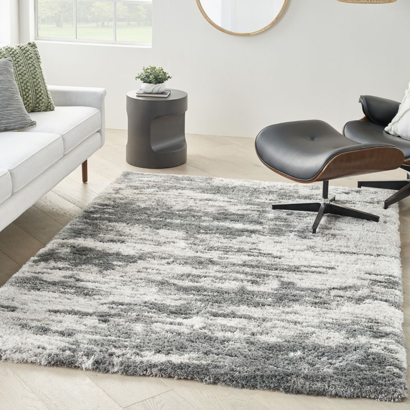 Nourison Luxurious Shag Abstract  LXR02  Area Rug, 3 of 10