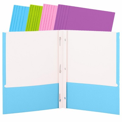 Enday 2 Pockets Paper Folders 24 PK