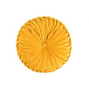 Velvet Round Throw Pillow - Lush Décor - 1 of 4