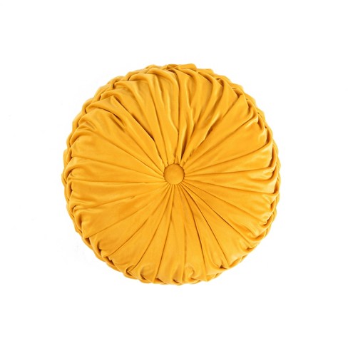 Gold round clearance pillow