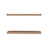 FONTOI 2PCS Storage Shelf Wall Mounted, Floating Shelf for Living Room Bathroom, Home Decor, Oak, 31.5"*1.5"*9.8" - 4 of 4