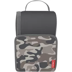 Thermos Kid's Tween Dual Compartment Soft Lunch Box - Gray Camo