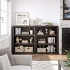 3 Tier Bookcase, Farmhouse Book Shelf with Storage, 40 Inch Tall Open Display Bookshelves, Wooden 3 Shelf Bookcase for Living Room, Bedroom - 4 of 4