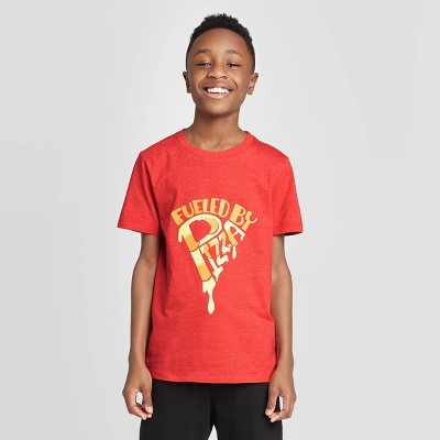 boys red t shirt