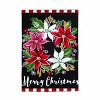 Evergreen Poinsettia Wreath Applique Garden Flag 12 x 18 Inches Indoor Outdoor Decor - 2 of 4