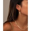 Gold Dangle Earrings for Women, 14K Gold Plated LightweightTeardrop Drop Earrings, Trendy Leverback Minimalist Jewelry for - 3 of 4