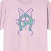 Lucky Horseshoe And Clover With Ribbon Women's Pink Short Sleeve Tee - 2 of 3