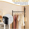 Portable Clothes Rack on Wheels, Clothing Racks for Hanging Clothes, Rolling Garment Rack, Sturdy Freestanding Metal Cloth Rack for Small Space - 4 of 4