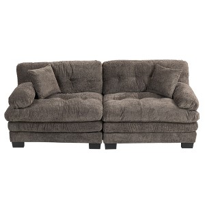 Maliang 84" L Two-seat Sectional Sofa, Modular Deep Seat Sofa, Upholstered Sofa for Small Spaces - 1 of 4