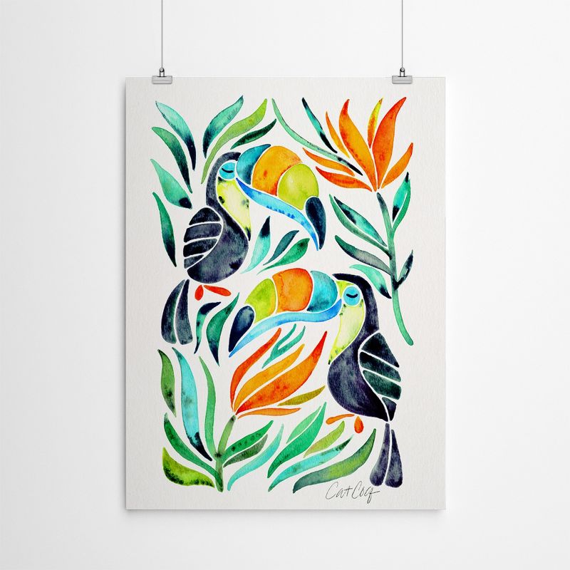 Americanflat Botanical Animal Toucans By Cat Coquillette Poster, 4 of 9