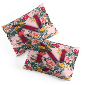 Deny Designs Standard Burcu Korkmazyurek Summer Botanical Monogram Pillow Shams - 1 of 3