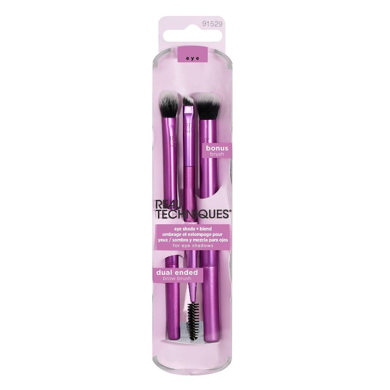Real Techniques Eye Shade + Blend Makeup Brush Trio - 3 ct, 3 of 9