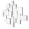 HomeRoots 30" Clear Abstract Glass Contemporary Panels Unframed Accent Mirror - 4 of 4
