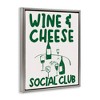 Stupell Industries W. & Cheese Social Club Black Framed Floater Canvas Wall Art - 3 of 4