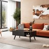 Lift Top Coffee Table for Living Room, Small Coffee Table with Storage,Hidden Compartment and Adjustable Shelf, Mid Century Modern,  Wood, Cherry - 2 of 4