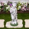 Northlight Golfer Boy with Clubs Outdoor Garden Statue - 17" - 2 of 4