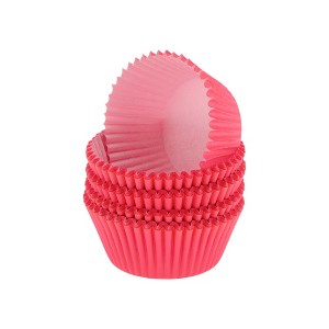 Unique Bargains Solid Color Disposable Baking Cups Greaseproof Paper 1.97"x1.18" 100 Pcs - 1 of 4