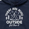 Men's - Instant Message - There Are Bugs Outside Get Over It Graphic Fleece Pullover Hoodie - 2 of 4