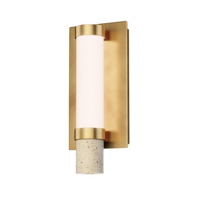 ET2 Lighting Travertine 2 - Light Sconce in  Travertine/Gold