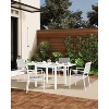 Jojoka 4 Pieces Patio Dining Chairs,Aluminum Frame Stackable Patio Chair with Armrest and Textilene Fabric - 2 of 4
