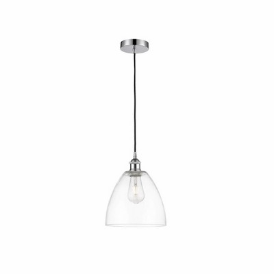 Edison Dome - 1 Light Cord Hung Mini Pendant In Industrial Style-12.25 Inches Tall and 9 Inches Wide