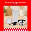 Betty Crocker Coffee Maker for Iced & Hot Brew, Compact Iced Coffee Machine with Chrome Accents, Reusable Filter, BPA-Free, Black - 3 of 4