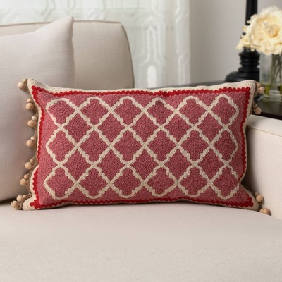 12"x20" Oversize Marrakesh Lumbar Throw Pillow Brown - Sure Fit