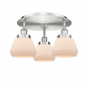 Fulton - 3 Light Flush Mount In Art Deco Style-8 Inches Tall and 18.25 Inches Wide - 1 of 1