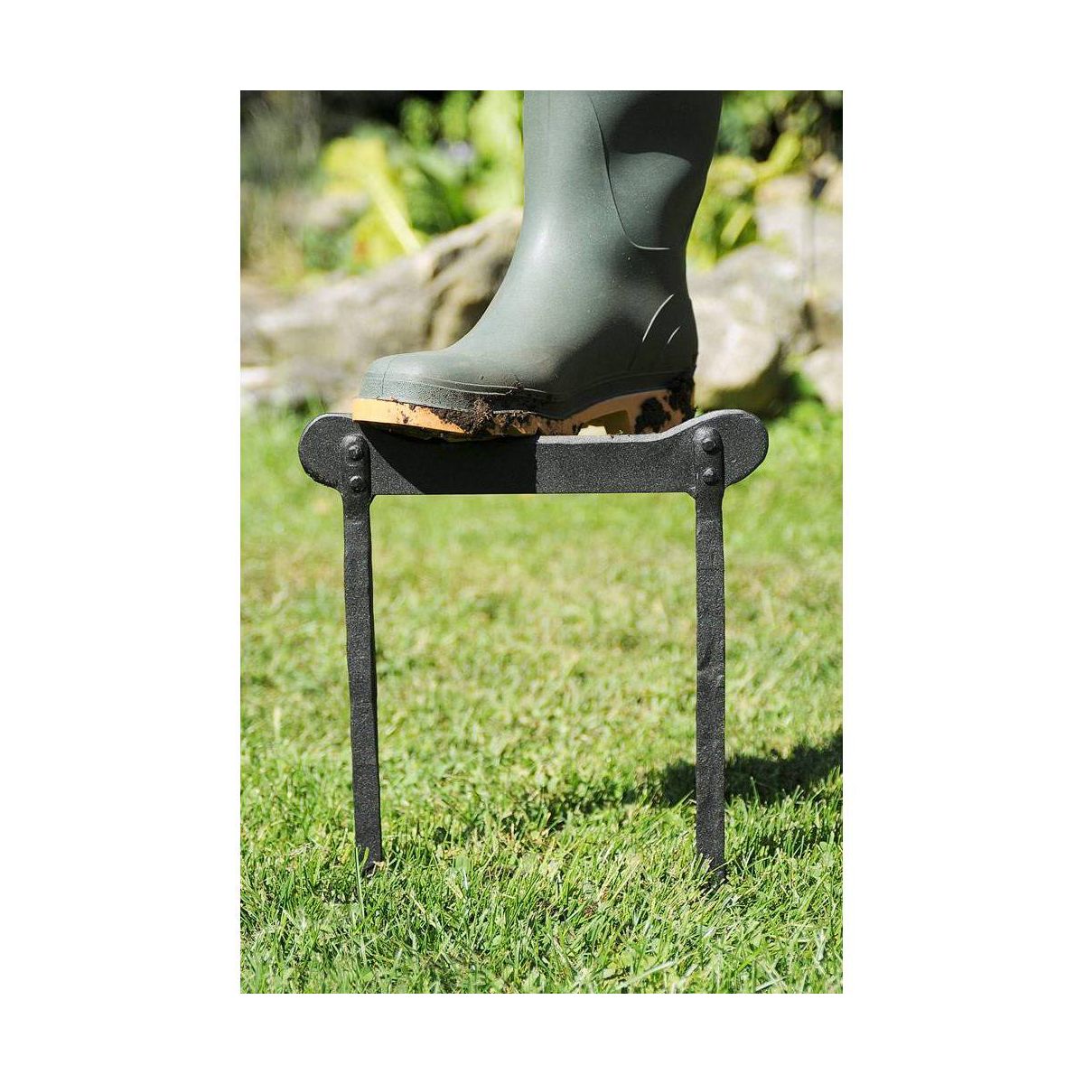 17" x 11" Steel Boot Scraper for Mud, Snow and Ice Black - ACHLA Designs - thumbnail 3