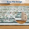 Washable Area Rugs for Living Room Botanical Low Pile Floral Farmhouse Vintage Playroom Girls Rugs Kitchen Runners - 3 of 4