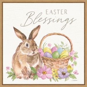 Amanti Art Happy Easter VI Bright by Silvia Vassileva Canvas Wall Art Print Framed 22 x 22-in. - 1 of 4