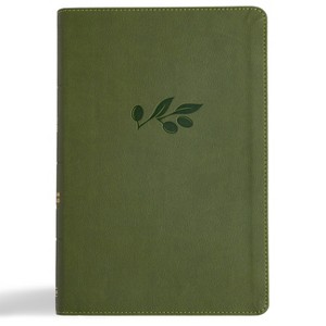 CSB Giant Print Reference Bible, Digital Study Edition, Olive Leathertouch, Indexed - Large Print by  Csb Bibles by Holman (Leather Bound) - 1 of 1