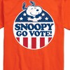 Men's - Peanuts - Snoopy Go Vote Short Sleeve Graphic T-Shirt - 2 of 4