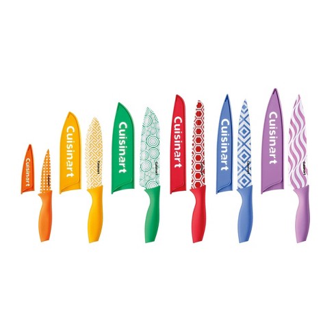 Featured image of post Cuisinart 12Pc Color Knife Set With Blade Guards - Cuisinart 6 piece black stainless knife set.