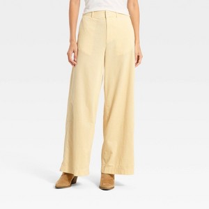 Women's High-Rise Corduroy Palazzo Pants - Universal Thread™ - 1 of 3