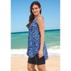 Swim 365 Women's Plus Size Longer-Length Tankini Top - 4 of 4
