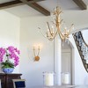 Quorum Lighting Majesty 6 - Light Chandelier in  Gold Leaf - 3 of 4