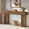 Hommoo Farmhouse Console Table Brown - 3 of 4