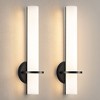 KAISITE Modern LED Wall Sconces, Set of 2 with Frosted Acrylic Shades, 18W - 2 of 4