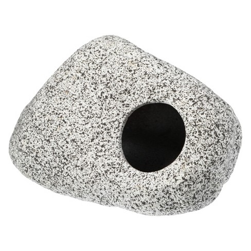 Unique Bargains Ceramic Aquarium Hideaway Rock Cave Fish Tank Decoration Gray 5.28x3.94x3.07 inches - image 1 of 4