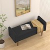 XIYUYEU Teddy Velvet Storage Bench, Storage Ottoman with Storage Space, Suitable for Apartments, Living rooms and Bedrooms - 3 of 4