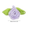Unique Bargains Satin Mini DIY Crafts Sewing Ribbon Roses with Leaves 100 Pcs - 3 of 4