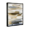 Stupell Industries Brown Blue Abstract Shapes Black Floater Framed Canvas Wall Art - 3 of 4