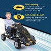 Hauck Batmobile Pedal Go Kart Superhero Ride On Batman Car Vehicle for Kids, Race Styled Pedals, Cart with Rubber Wheels, Black - 3 of 4