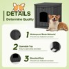 Resin Outdoor Dog/Cat House for Yard, Patio & Garden ¨C Small (10¨C20 lbs), Black - 4 of 4