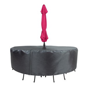 Summerset Shield Round/Square Table Chair Cover Ultimate Protection for Your Outdoor Furniture Velcro Mercury - 1 of 4