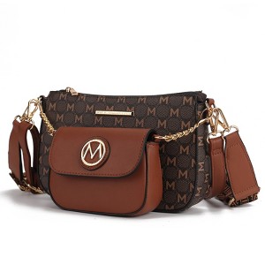 MKF Collection Ciri Crossbody Women's Double Bag Versatile, Monogram Design by Mia K - 1 of 4