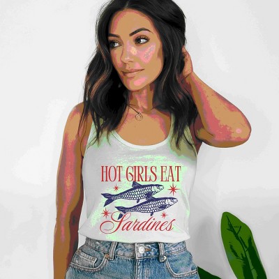 Simply Sage Market Hot Girls Eat Sardines Racerback Tank